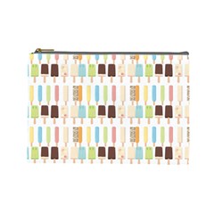 Candy Popsicles White Cosmetic Bag (Large)