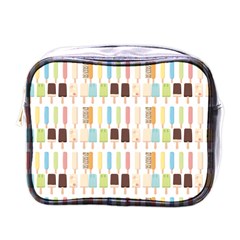 Candy Popsicles White Mini Toiletries Bag (One Side)