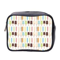 Candy Popsicles White Mini Toiletries Bag (two Sides)