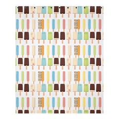 Candy Popsicles White Shower Curtain 60  x 72  (Medium) 