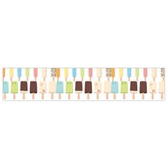 Candy Popsicles White Small Flano Scarf