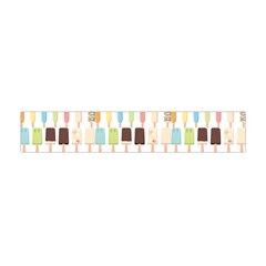 Candy Popsicles White Flano Scarf (Mini)