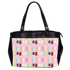 Candy Popsicles Pink Oversize Office Handbag (2 Sides)