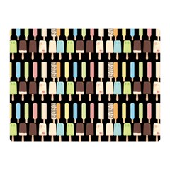 Candy Popsicles Black Double Sided Flano Blanket (mini)  by snowwhitegirl