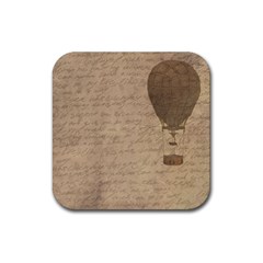 Letter Balloon Rubber Coaster (square)  by vintage2030