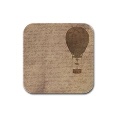 Letter Balloon Rubber Square Coaster (4 Pack)  by vintage2030