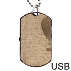 Letter Balloon Dog Tag USB Flash (Two Sides)