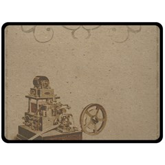 Camera Old Double Sided Fleece Blanket (large) 