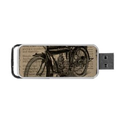 Bicycle Letter Portable Usb Flash (two Sides) by vintage2030