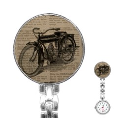 Bicycle Letter Stainless Steel Nurses Watch by vintage2030