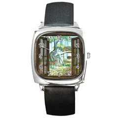 Town 1660349 1280 Square Metal Watch by vintage2030