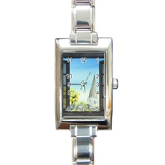 Town 1660455 1920 Rectangle Italian Charm Watch by vintage2030