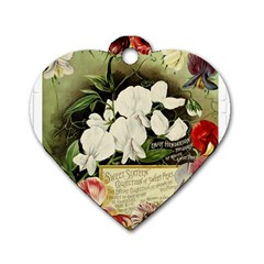 Flowers 1776617 1920 Dog Tag Heart (one Side) by vintage2030