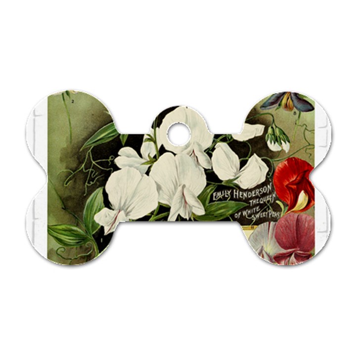 Flowers 1776617 1920 Dog Tag Bone (One Side)