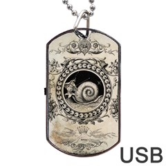 Snail 1618209 1280 Dog Tag Usb Flash (one Side) by vintage2030