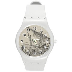 Ship 1515860 1280 Round Plastic Sport Watch (m) by vintage2030