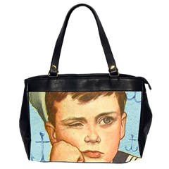 Retro Boy Oversize Office Handbag (2 Sides) by vintage2030