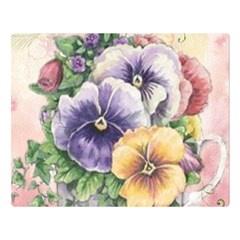 Lowers Pansy Double Sided Flano Blanket (large)  by vintage2030