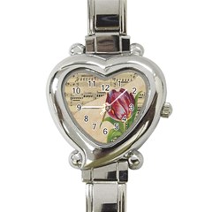 Tulip 1229027 1920 Heart Italian Charm Watch by vintage2030