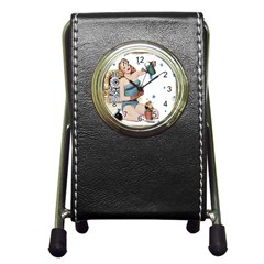 Retro 1265769 1920 Pen Holder Desk Clock by vintage2030