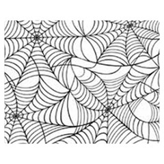 Spider Web Double Sided Flano Blanket (medium)  by GothikaKiller