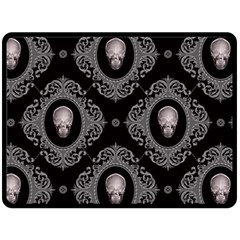 Worth Skull Double Sided Fleece Blanket (large)  by GothikaKiller