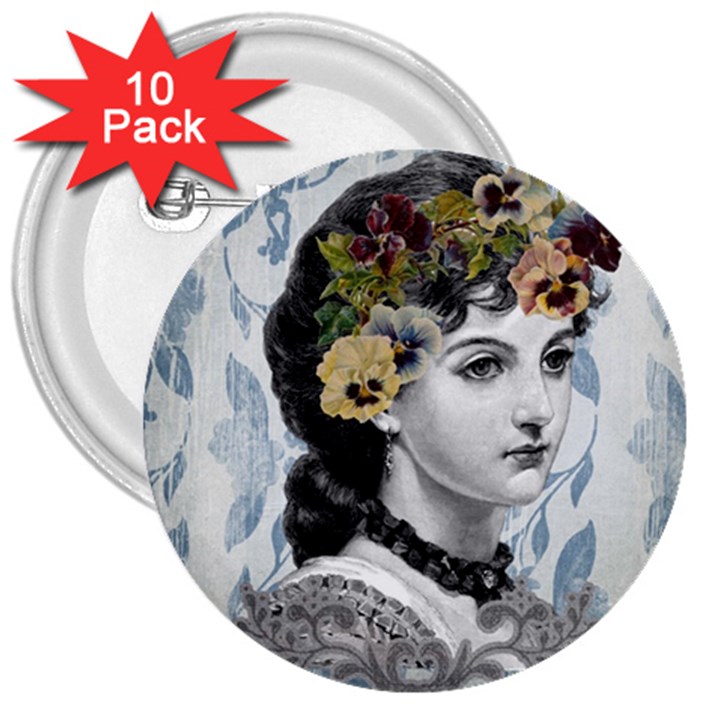 Vintage 1229006 1920 3  Buttons (10 pack) 