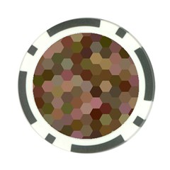 Brown Background Layout Polygon Poker Chip Card Guard