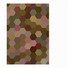Brown Background Layout Polygon Small Garden Flag (two Sides)