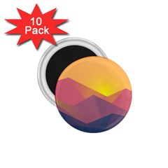 Image Sunset Landscape Graphics 1 75  Magnets (10 Pack)  by Sapixe