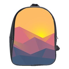 Image Sunset Landscape Graphics School Bag (large)