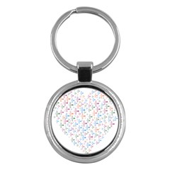 Heart Colorful Transparent Religion Key Chains (round) 