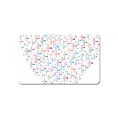 Heart Colorful Transparent Religion Magnet (name Card)