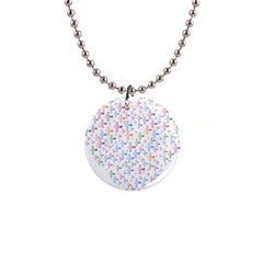 Heart Colorful Transparent Religion Button Necklaces