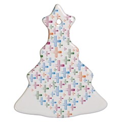 Heart Colorful Transparent Religion Christmas Tree Ornament (two Sides)