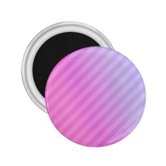 Diagonal Pink Stripe Gradient 2 25  Magnets