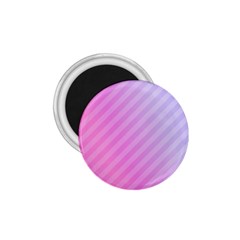 Diagonal Pink Stripe Gradient 1.75  Magnets