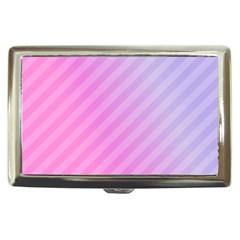 Diagonal Pink Stripe Gradient Cigarette Money Case