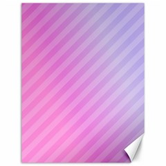 Diagonal Pink Stripe Gradient Canvas 12  X 16 