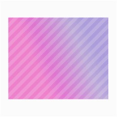 Diagonal Pink Stripe Gradient Small Glasses Cloth (2-side) by Sapixe