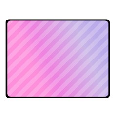 Diagonal Pink Stripe Gradient Fleece Blanket (Small)