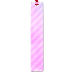 Diagonal Pink Stripe Gradient Large Book Marks