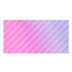 Diagonal Pink Stripe Gradient Satin Shawl