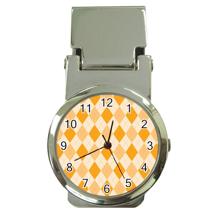 Argyle Pattern Seamless Design Money Clip Watches