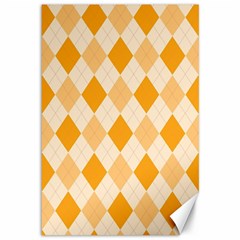 Argyle Pattern Seamless Design Canvas 12  X 18 