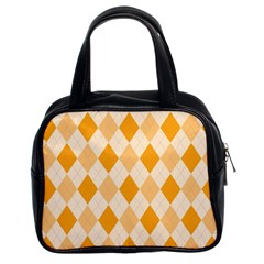 Argyle Pattern Seamless Design Classic Handbag (two Sides)