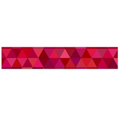 Maroon Dark Red Triangle Mosaic Large Flano Scarf  by Sapixe