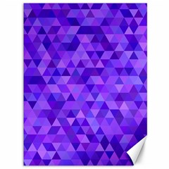 Purple Triangle Purple Background Canvas 36  X 48 