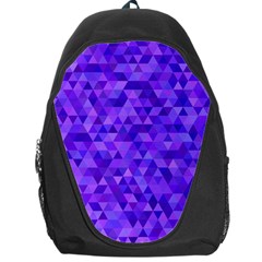 Purple Triangle Purple Background Backpack Bag