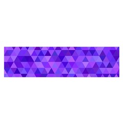 Purple Triangle Purple Background Satin Scarf (oblong) by Sapixe